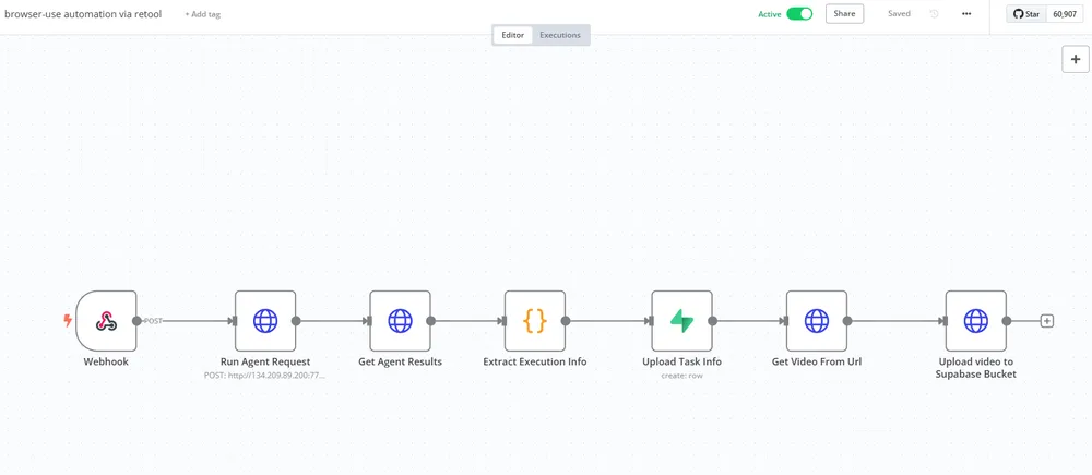 Browser-Use Automation (Retool) — the workflow as built